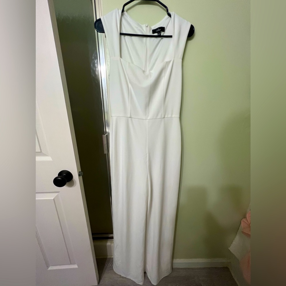 Long white romper